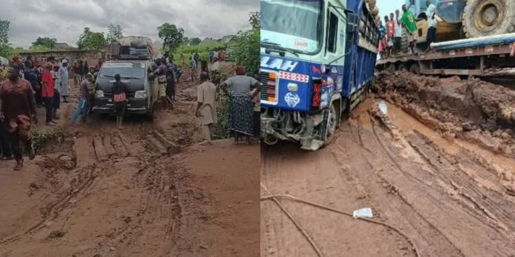 N38bn Nasarawa–Oweto-Otukpo Road collapses three years after Buhari’s commissioning
