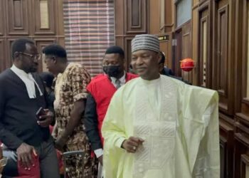 Court admits ex-AGF Malami, son, to N200M bail in terrorism, illegal possession of firearms charges.