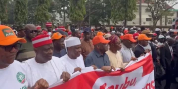 Atiku, Obi, Kwankwaso, Aregbesola, others lead protest to INEC hq